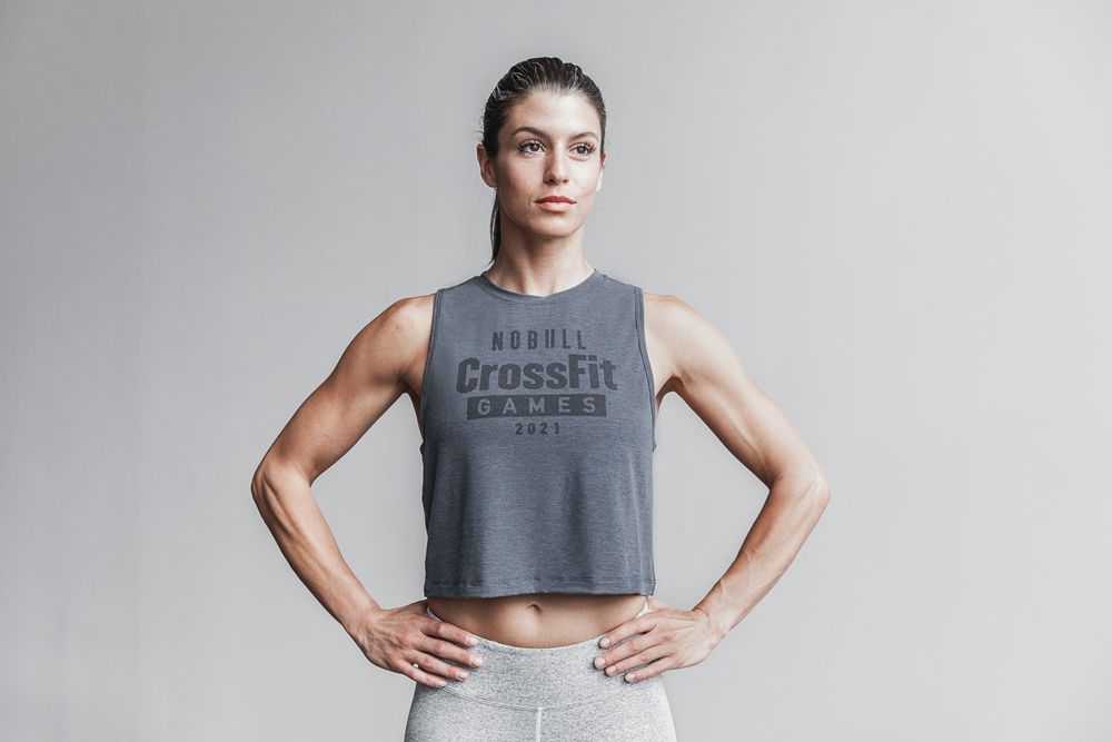 NOBULL Crossfit Games® 2021 Muscle Tank Üstleri Bayan - Gri - Turkiye (PNA-620534)